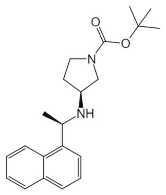 tert-butyl (S)-3-(((R)-1-(naphthalen-1-yl)ethyl)amino)pyrrolidine-1-carboxylate